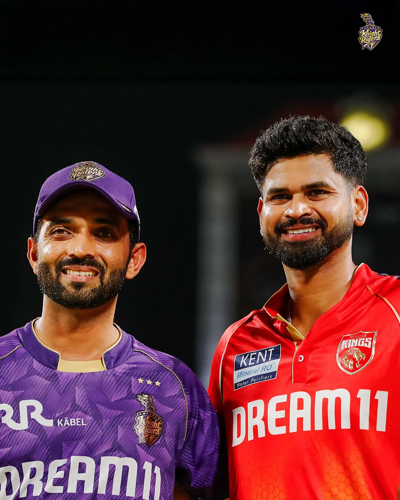 Ajinkya Rahane And Shreyas Iyer Ready To Lead KKR And PBKS In IPL 2025 Kolkata Knight Riders showcases leadership duo ahead of crucial Punjab Kings clash at Eden Gardens
