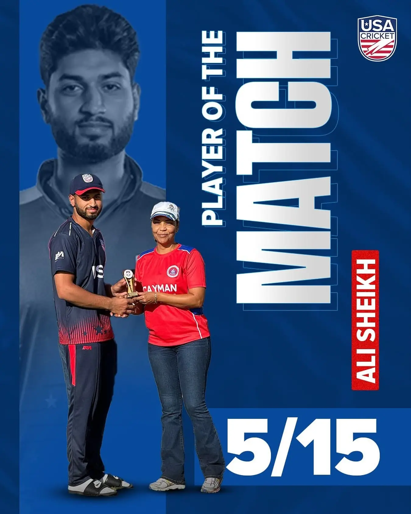 Ali Sheikh Named Player Of The Match As USA Crushes Bermuda In North American Cup Ali Sheikh Named Player Of The Match As USA Crushes Bermuda In North American Cup