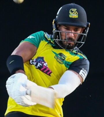 West Indies batsman's powerful striking puts him in spotlight.