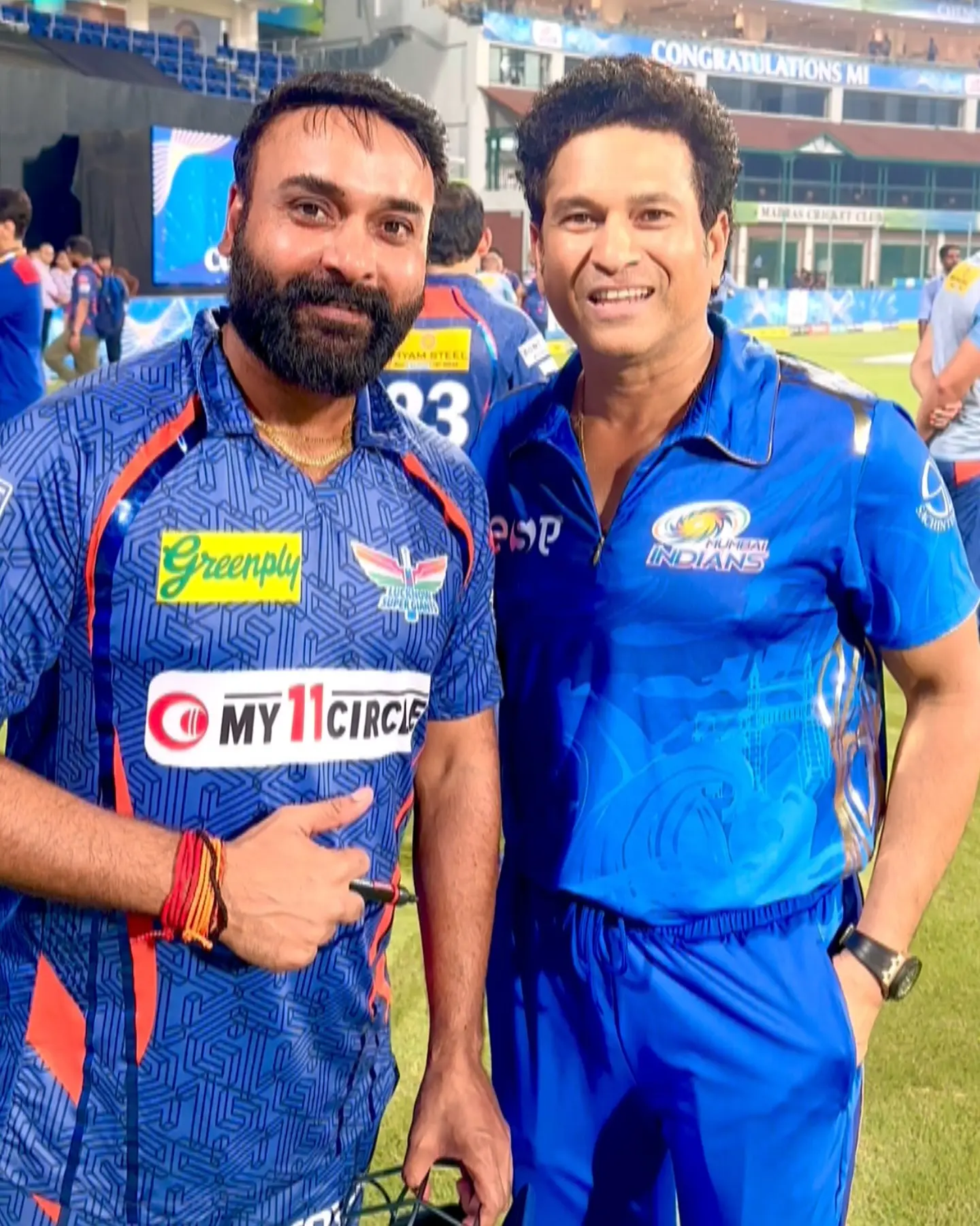 Indian spinner celebrates Master Blaster's special day with warm message and blessings.