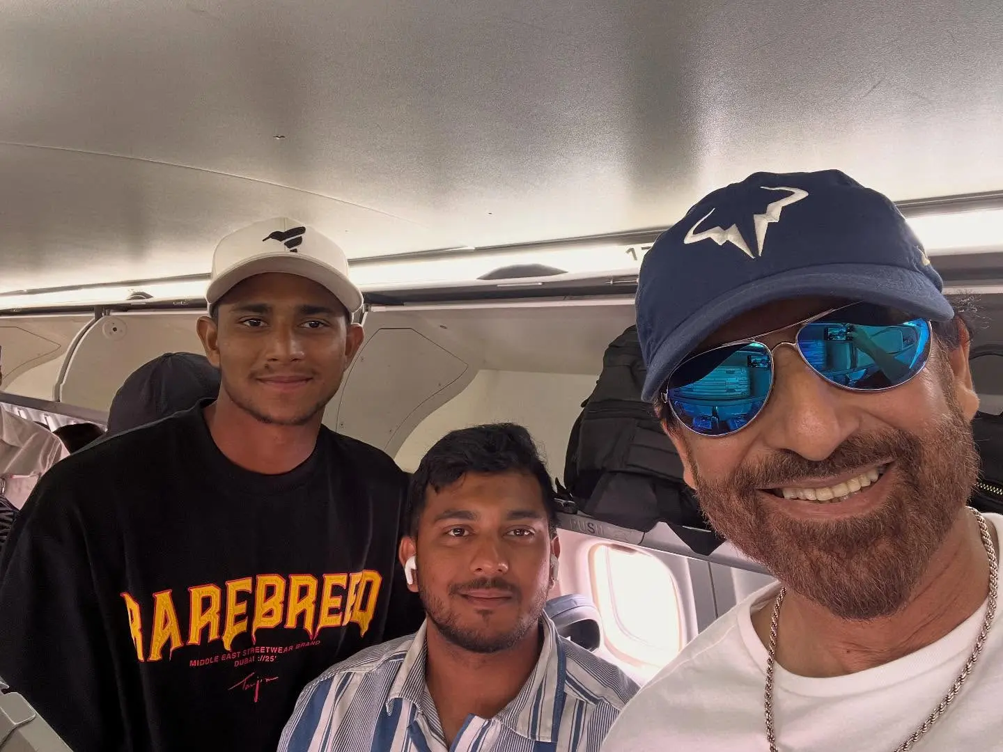 Former cricketer makes travel update with national team members.