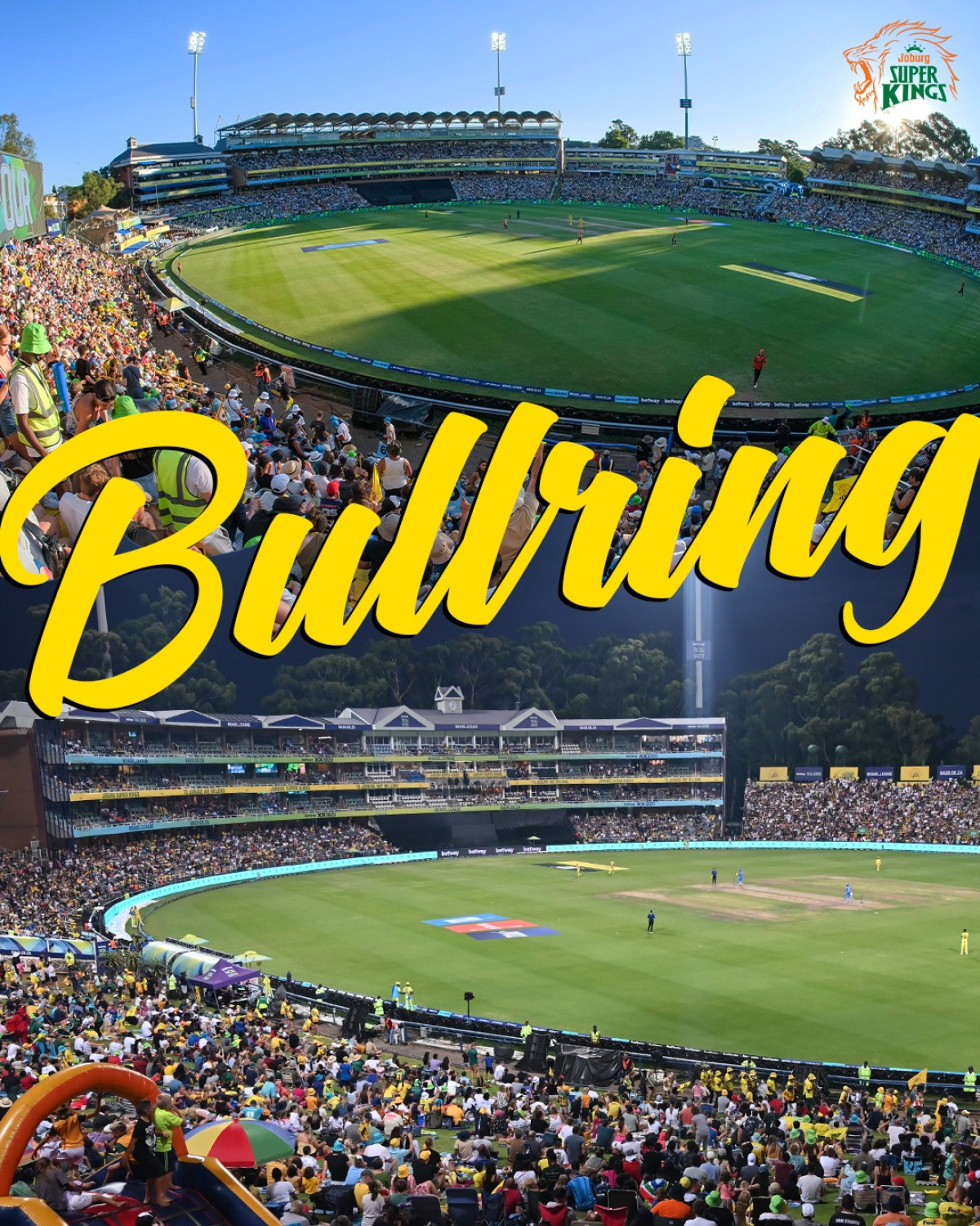 Bullring Roars as Joburg Super Kings Ignite Fan Passion Packed stands burst with passion as Joburg Super Kings rally fans at the Bullring in style.