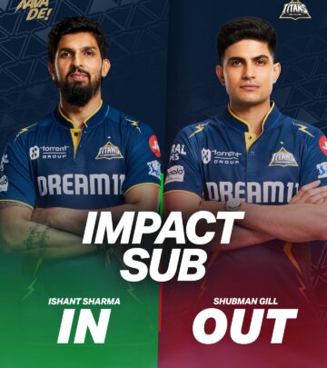 Captain Gill Makes Way For Ishant Sharma In TATA IPL 2025