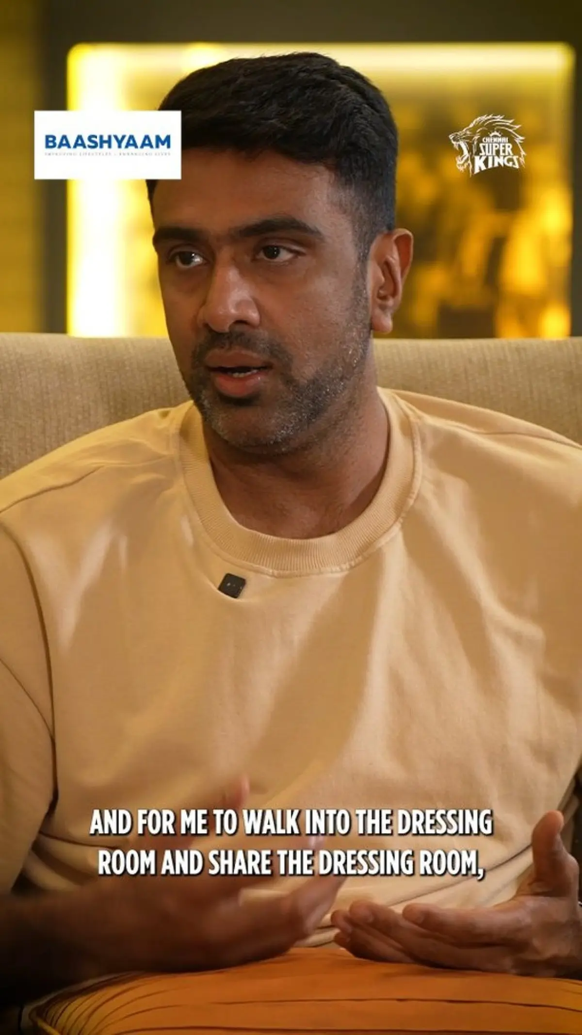 CSK launch audio series with the first episode featuring a batting icon and a spin wizard