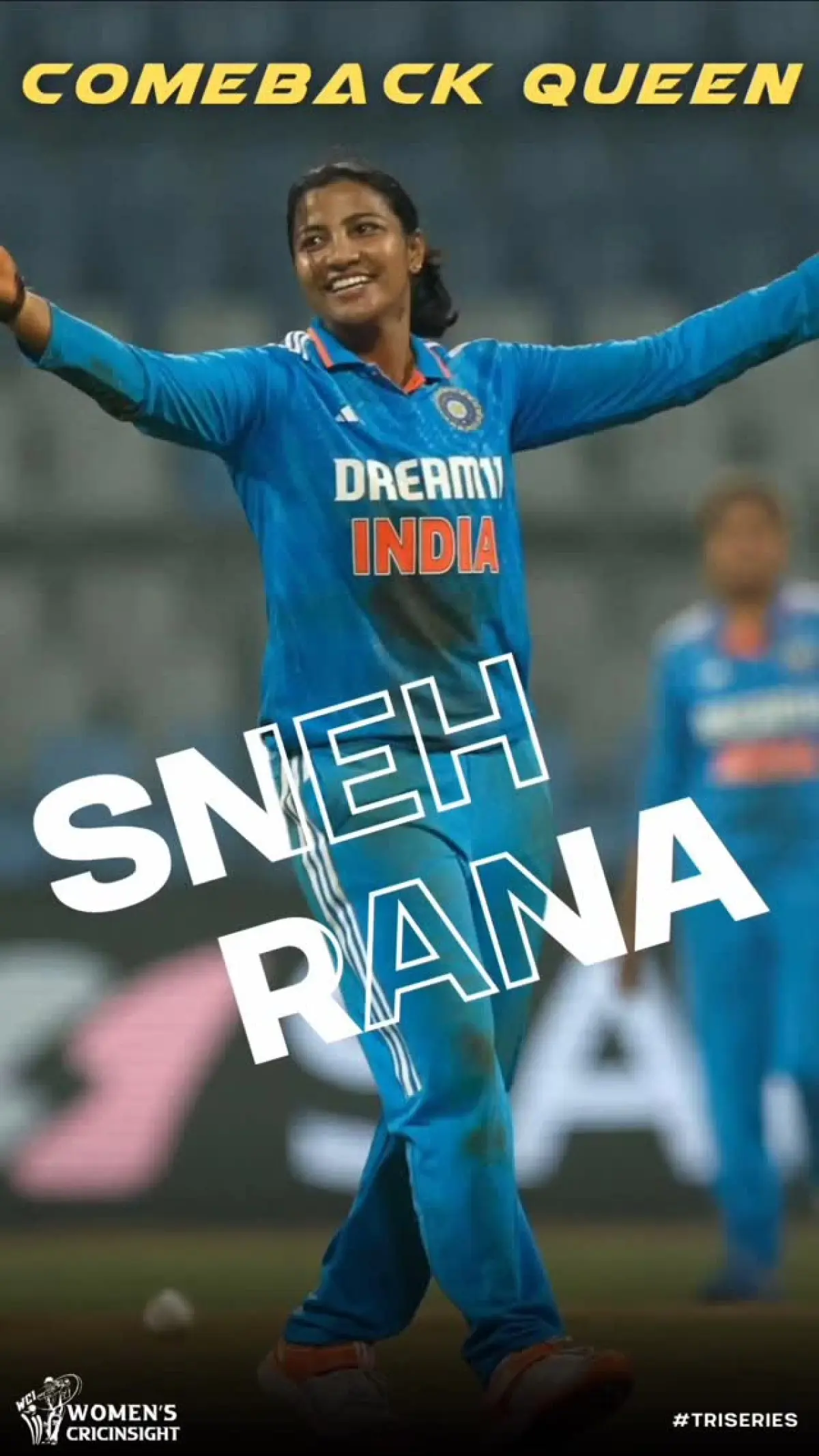 Sneh Rana, the Comeback Queen, reignites her cricket career with unmatched determination.
