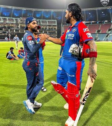 Axar Patel and teammates celebrate triumph with candid interactions following crucial win.