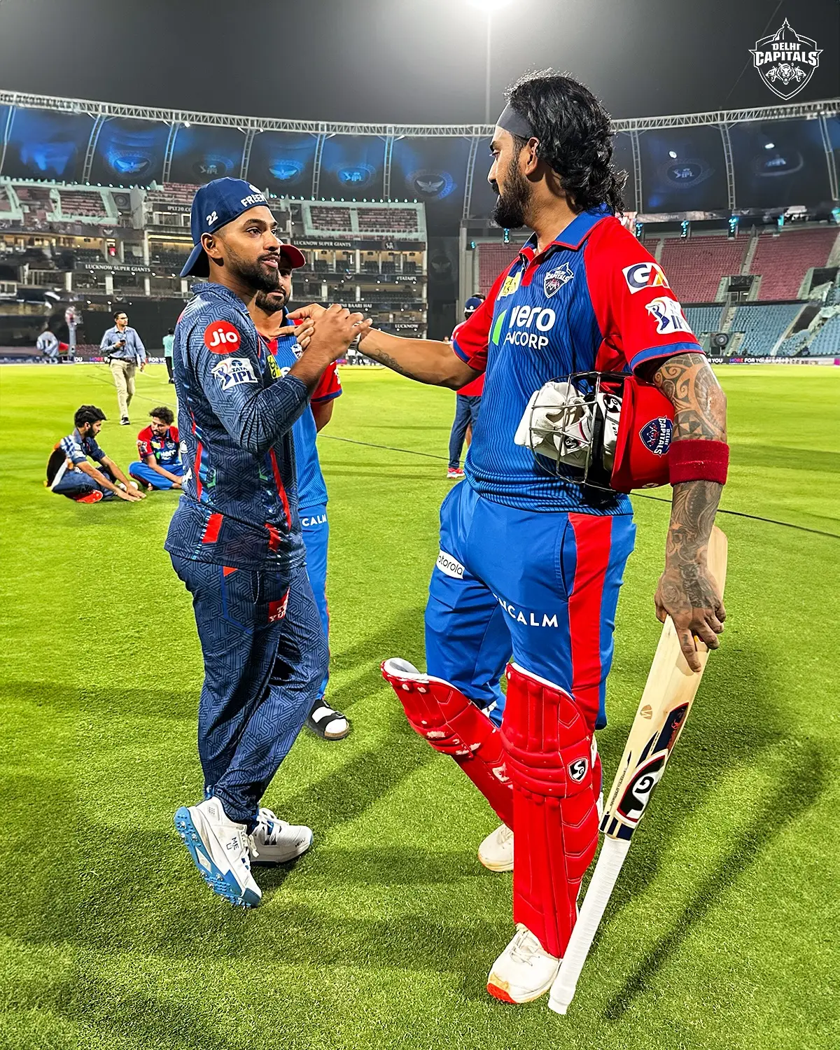 Delhi Capitals Stars Share Friendly Moments After LSG Victory In IPL 2025 Delhi Capitals Stars Share Friendly Moments After LSG Victory In IPL 2024