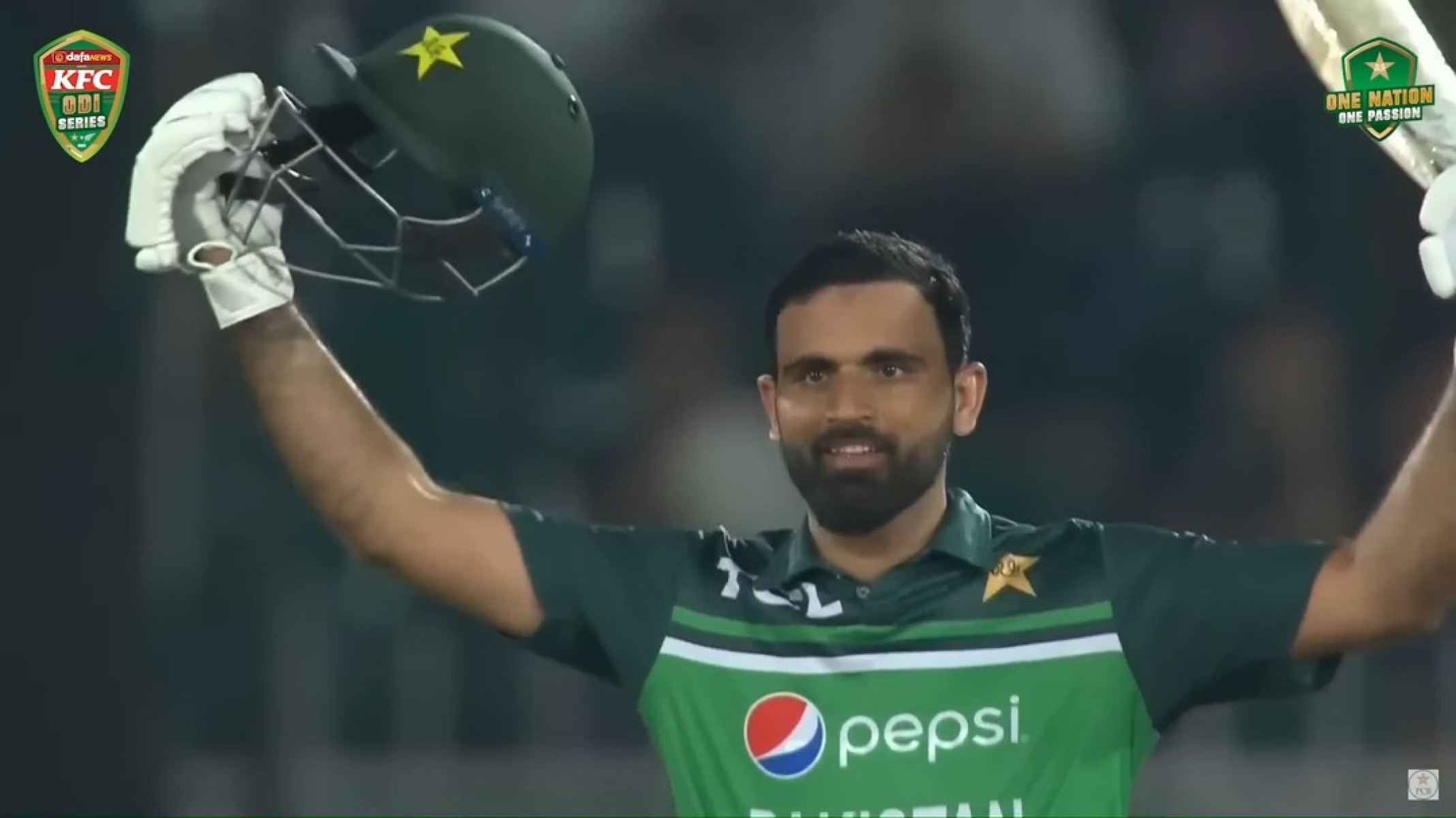 Fakhar Zaman scored an unbeaten 180 in Rawalpindi, joining history with 3 ODI centuries.