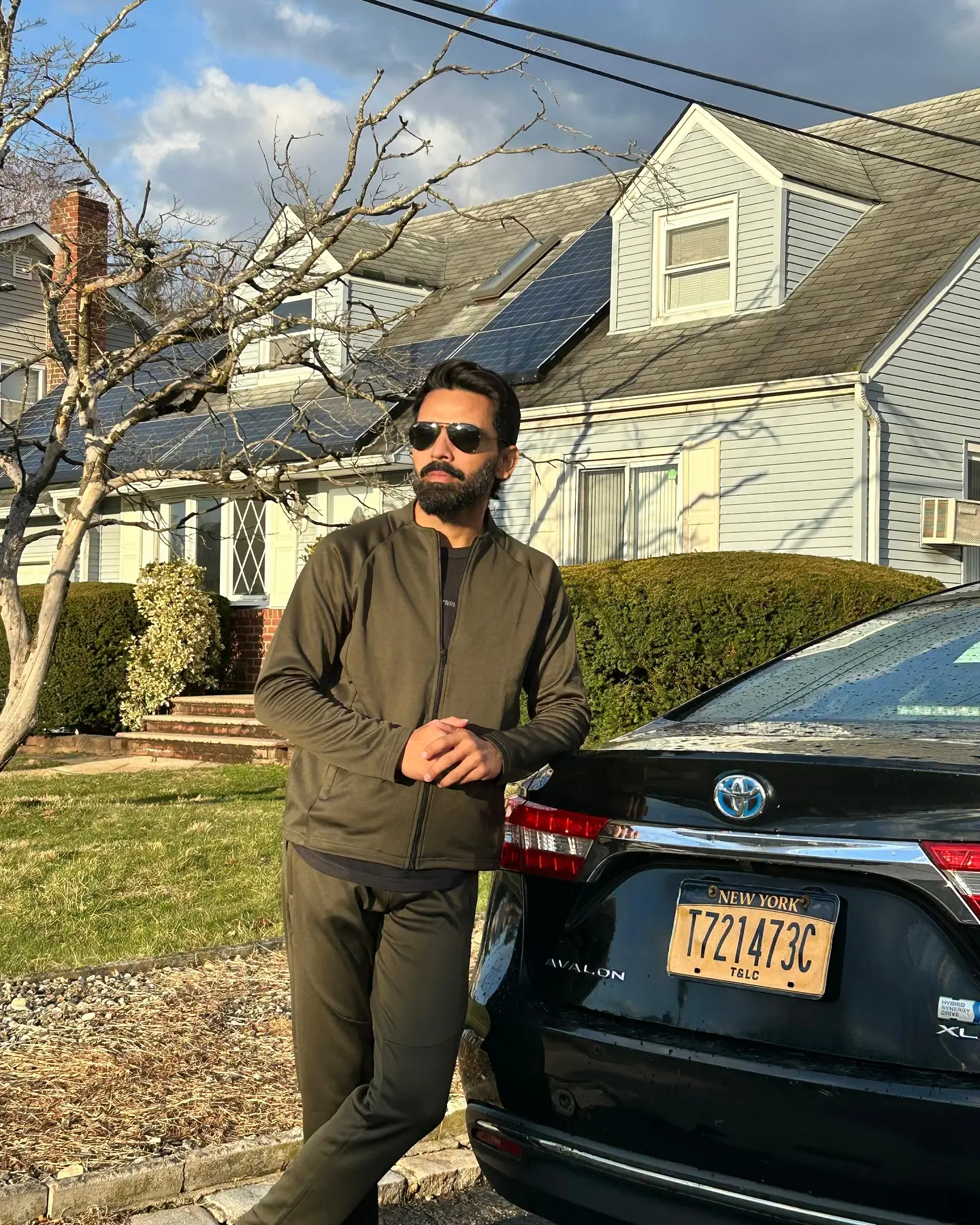 The Pakistani cricket star takes fans along for a stylish stroll through the Big Apple streets.