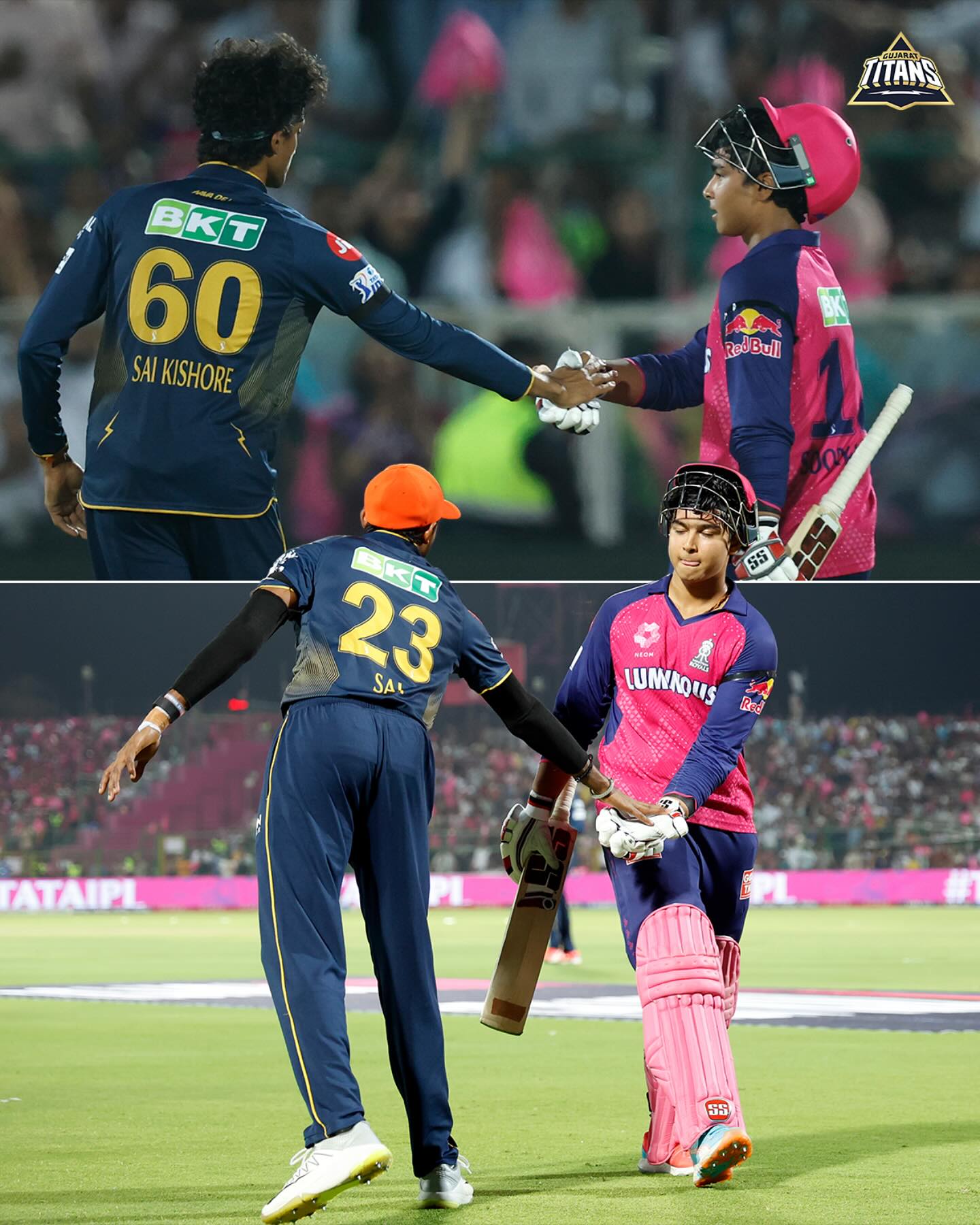 Gujarat Titans Celebrate Vaibhav’s Special Knock In IPL Triumph Gujarat Titans applaud Vaibhav's stellar performance as he delivers a match-turning innings.
