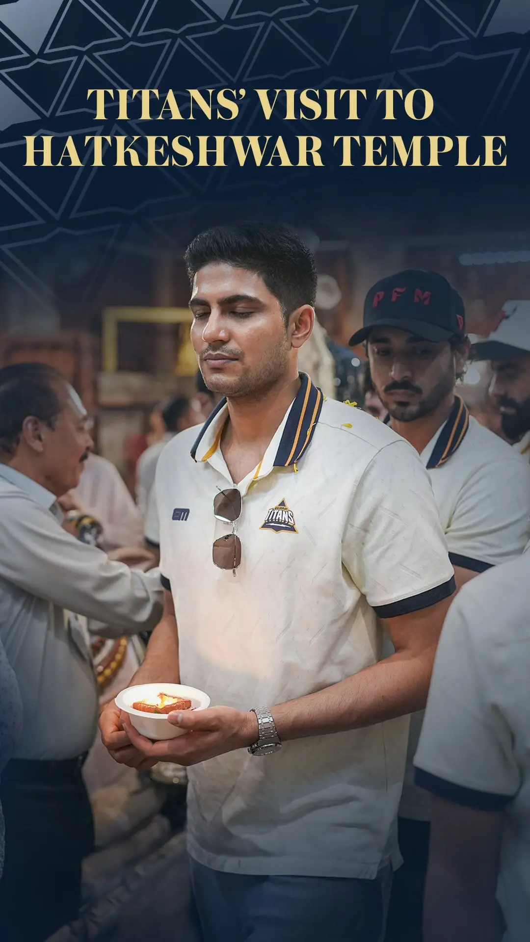 Gujarat Titans Seek Divine Blessings At Hatkeshwar Temple For IPL 2025 Season Gujarat Titans Seek Divine Blessings At Hatkeshwar Temple Ahead Of IPL 2025 Season