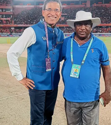 Veteran commentator reconnects with groundsman who have long helped make the cricketing process smoother.