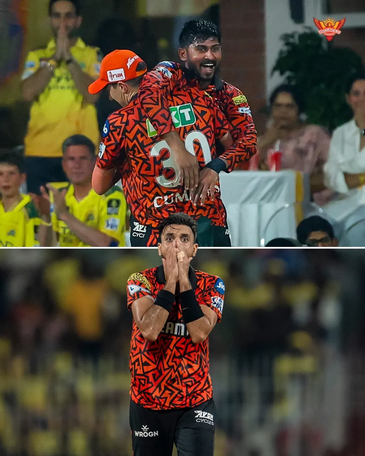 SRH bowler's stunned expression perfectly captures the magic moment in IPL clash against CSK.