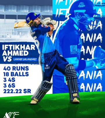 Iftikhar Ahmed Delivers Explosive Homecoming With Blistering 40* In PSL X