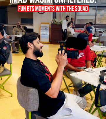 The all-rounder keeps teammates captivated in candid footage from the three-time champions.