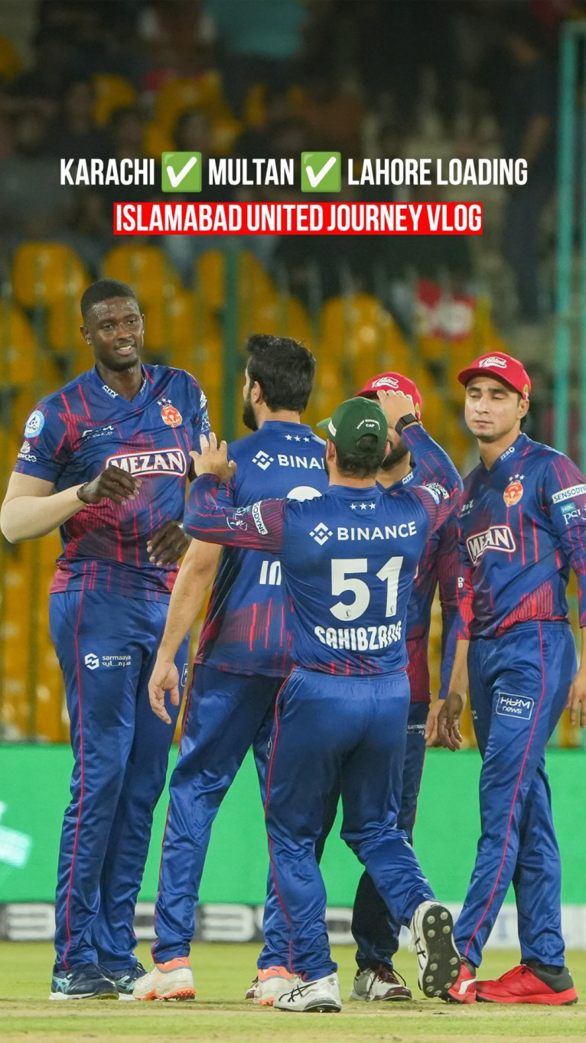 Islamabad United Documents Journey From Karachi To Lahore In Latest Vlog PSL's unbeaten team shares behind-the-scene footage as they chase fourth championship title.