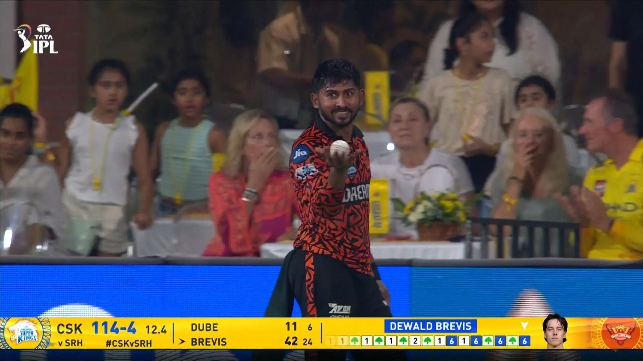 Sri Lankan all-rounder's athletic diving effort halts promising cameo from South African batter.