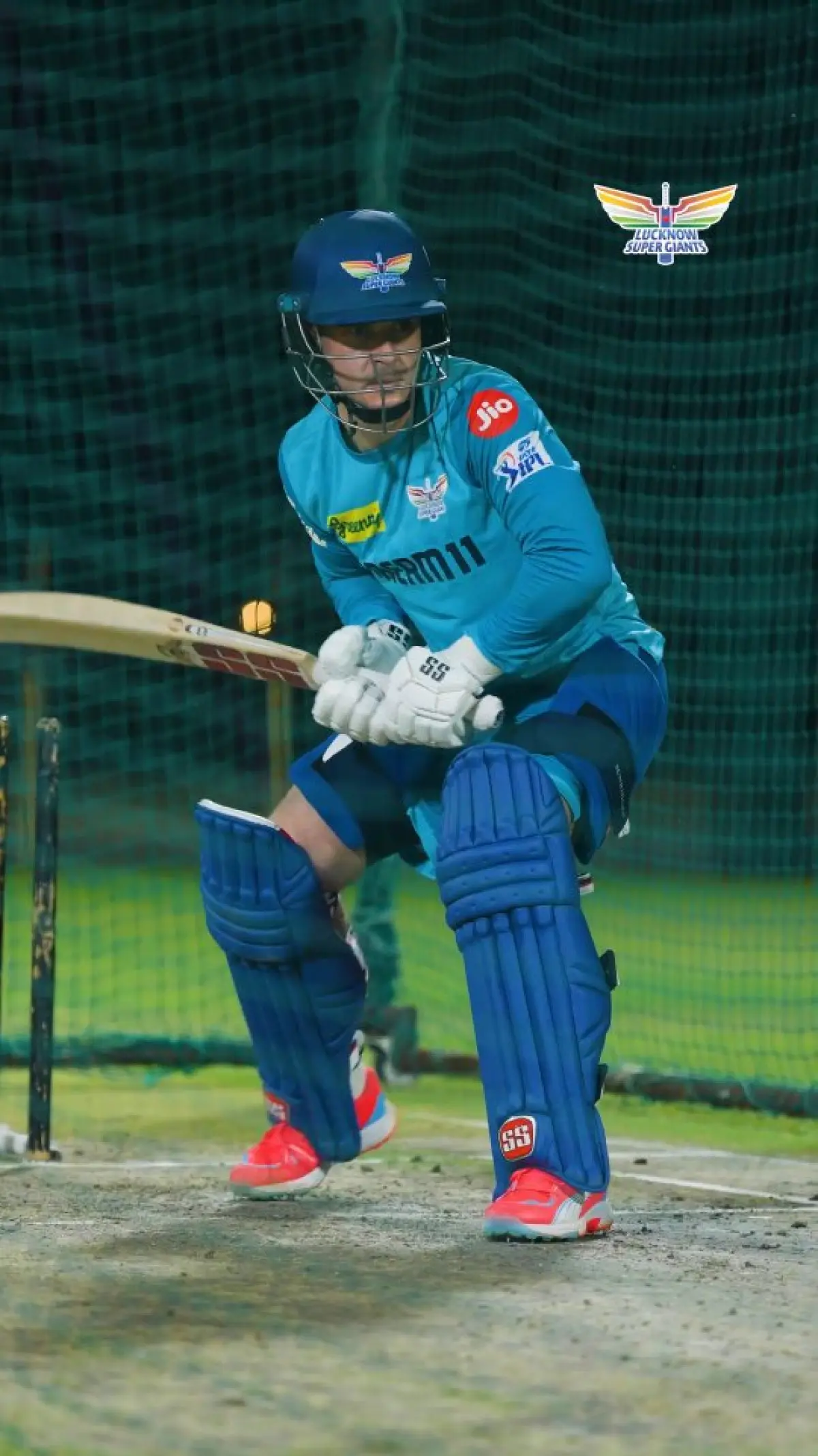 South African batter impresses during practice. 
