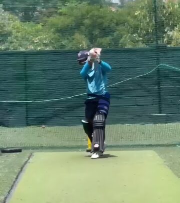 Indian opener resumes cricket training with focused mindset, signaling comeback preparations.