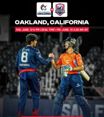 T20 cricket lovers await June 12 showdown as Freedom begins title defense at Oakland Coliseum.