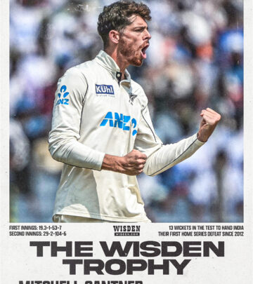Mitchell Santner Wins 2024 Wisden Trophy For Outstanding Test Performance In Pune