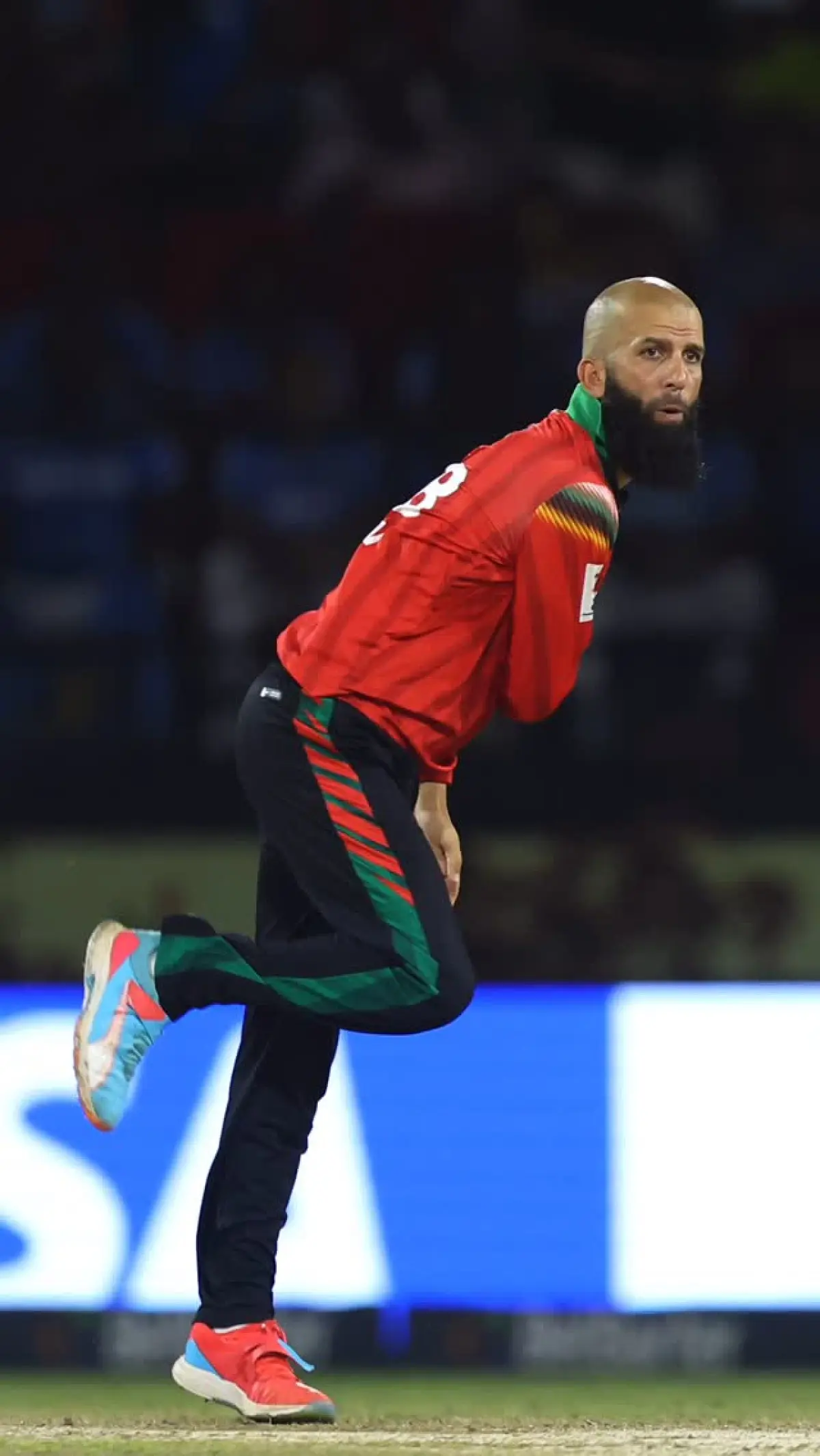 A cricketer wearing the calm of a monk and the fire of a champion.