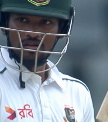 Bangladesh skipper's determined half-century steadies innings as Tigers build crucial lead