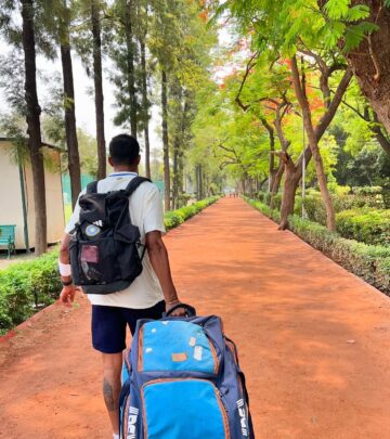 Inspiring post by cricketer as he shares his rooted dreams and soaring ambitions.