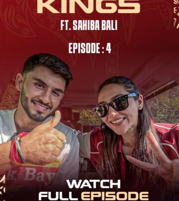 The young cricketer and host share candid moments during a car ride for a special PBKS feature