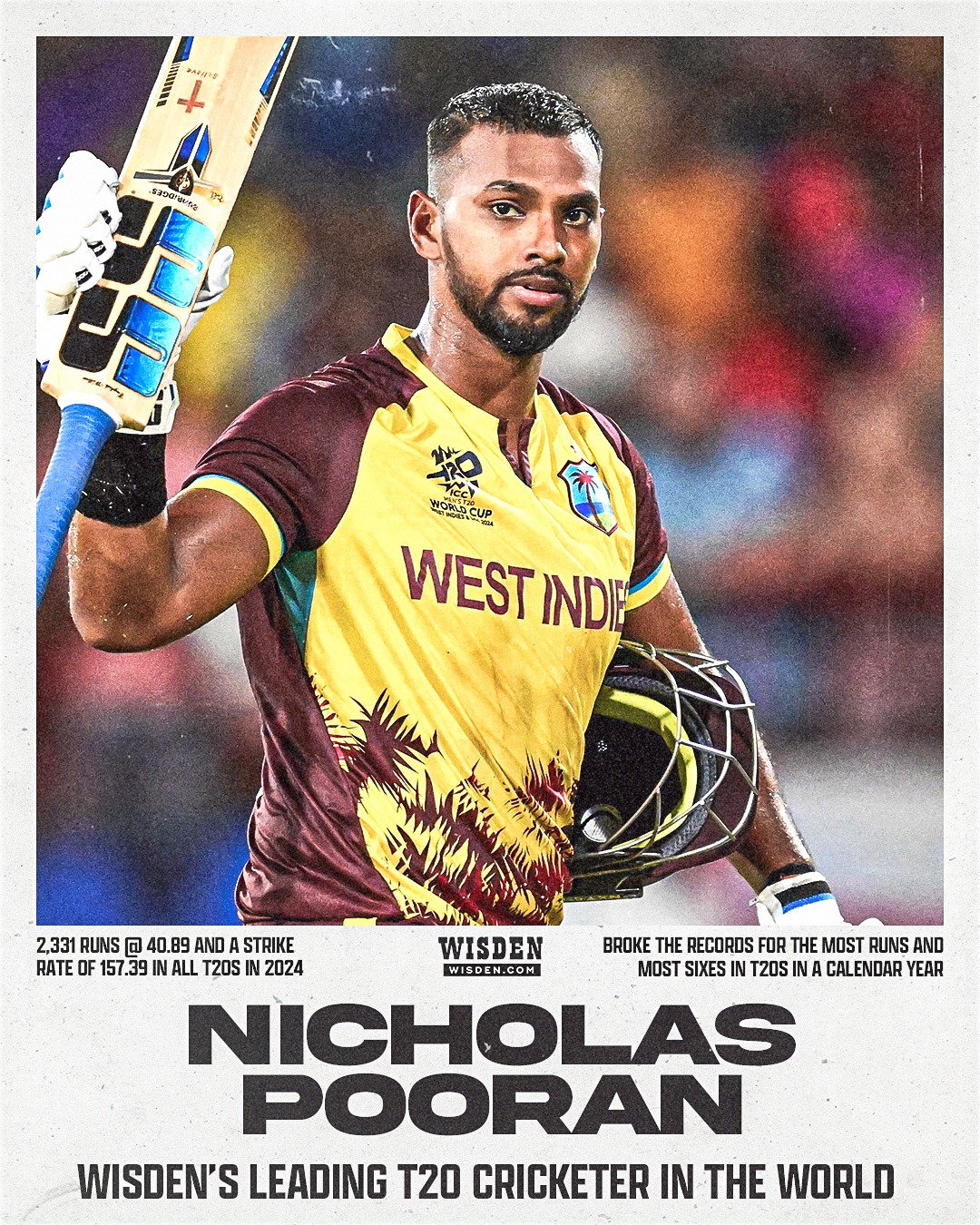 Nicholas Pooran Named Wisden’s Leading T20 Cricketer In The World Nicholas Pooran Named Wisden's Leading T20 Cricketer In The World