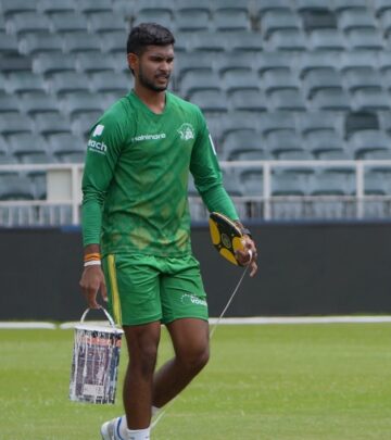 Sri Lankan bowling sensation reveals hidden talent with team-inspired artwork for franchise.
