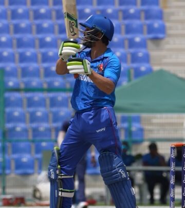 Afghan spinner displays impressive batting prowess with mighty blows in ongoing tournament