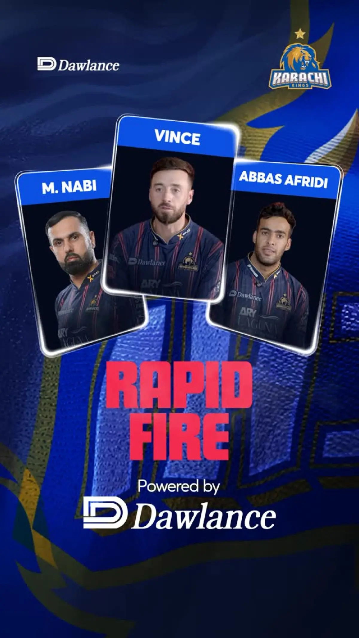Experience the swift wit of PSL’s top players in a fun and energetic rapid-fire showdown!