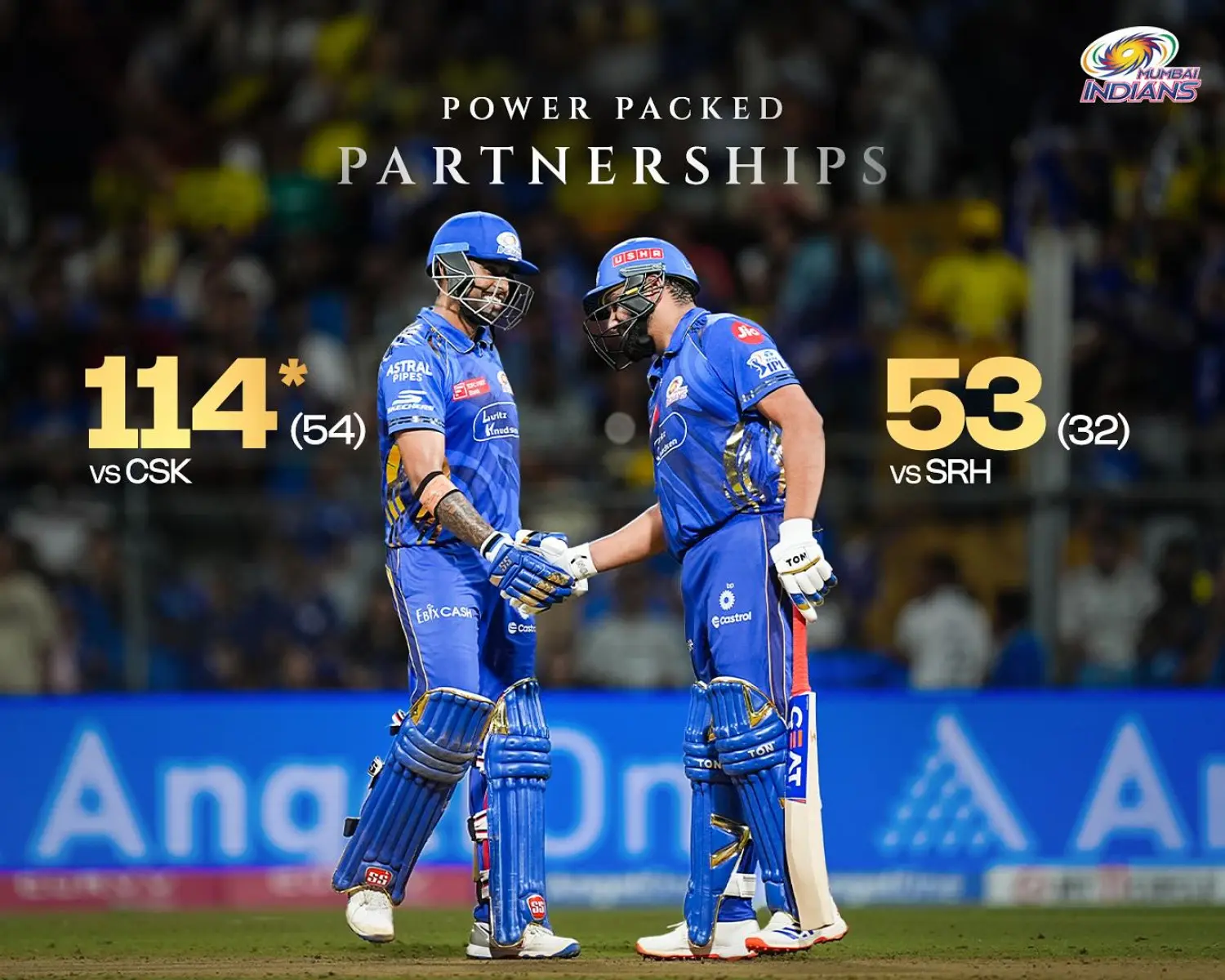 The two batting stars showcase their formidable partnership in a candid moment for IPL franchise