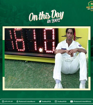 On this day in 2002, Shoaib Akhtar remarkably clocked 100.04mph in a historic ODI record.
