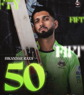 Zimbabwe all-rounder delivers crucial half-century on special day in HBL PSL 10 encounter