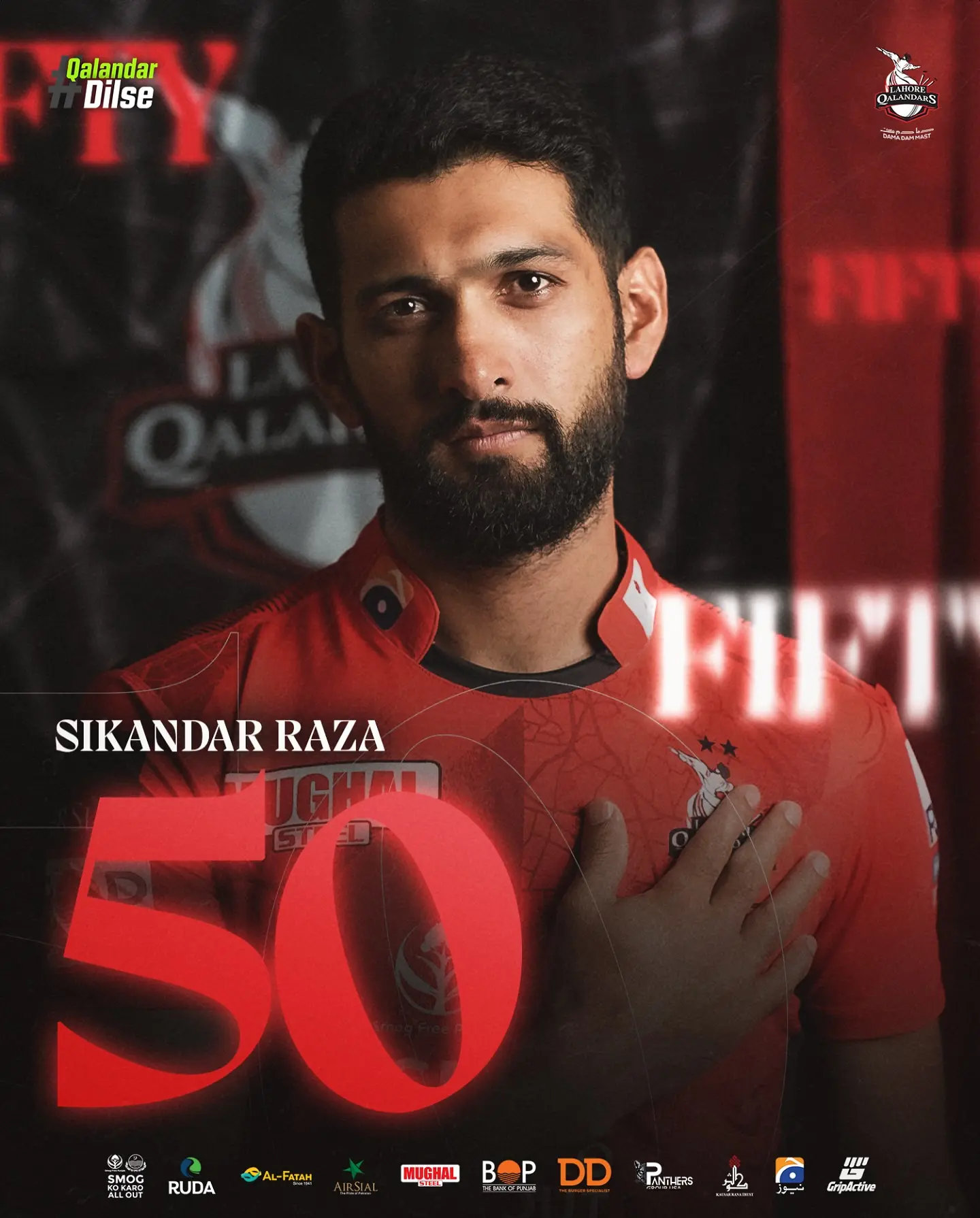 Zimbabwe all-rounder continues impressive form with crucial fifty in HBL PSL match against Multan