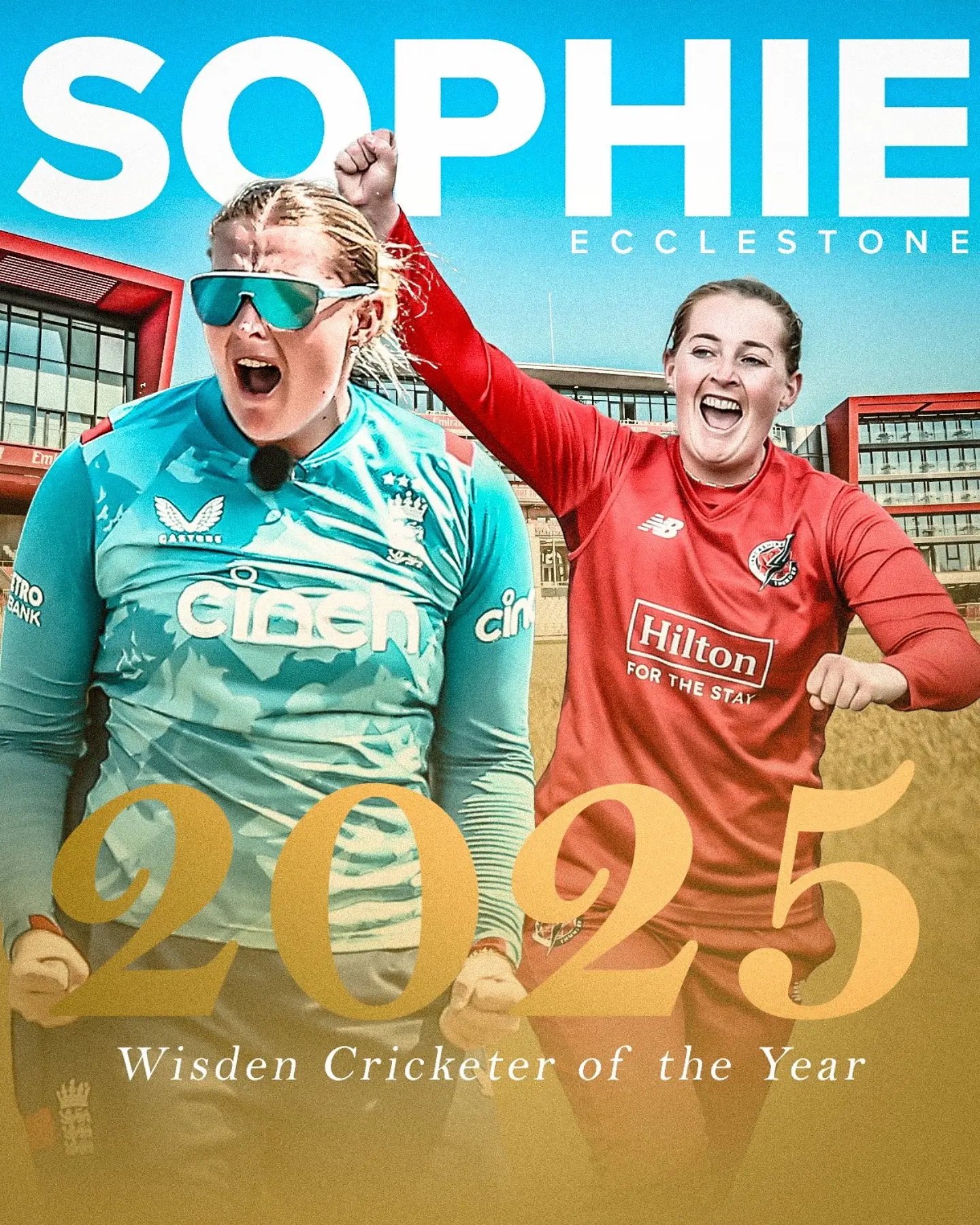 Sophie Ecclestone Makes History As First Female Lancashire Player Named Wisden Cricketer Of The Year Sophie Ecclestone Makes History As First Female Lancashire Player Named Wisden Cricketer Of The Year