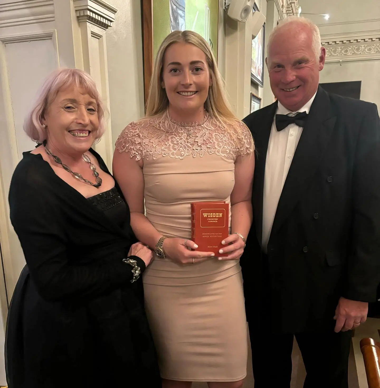 England's star spinner receives prestigious cricket honor ahead of what she calls 'big year.'