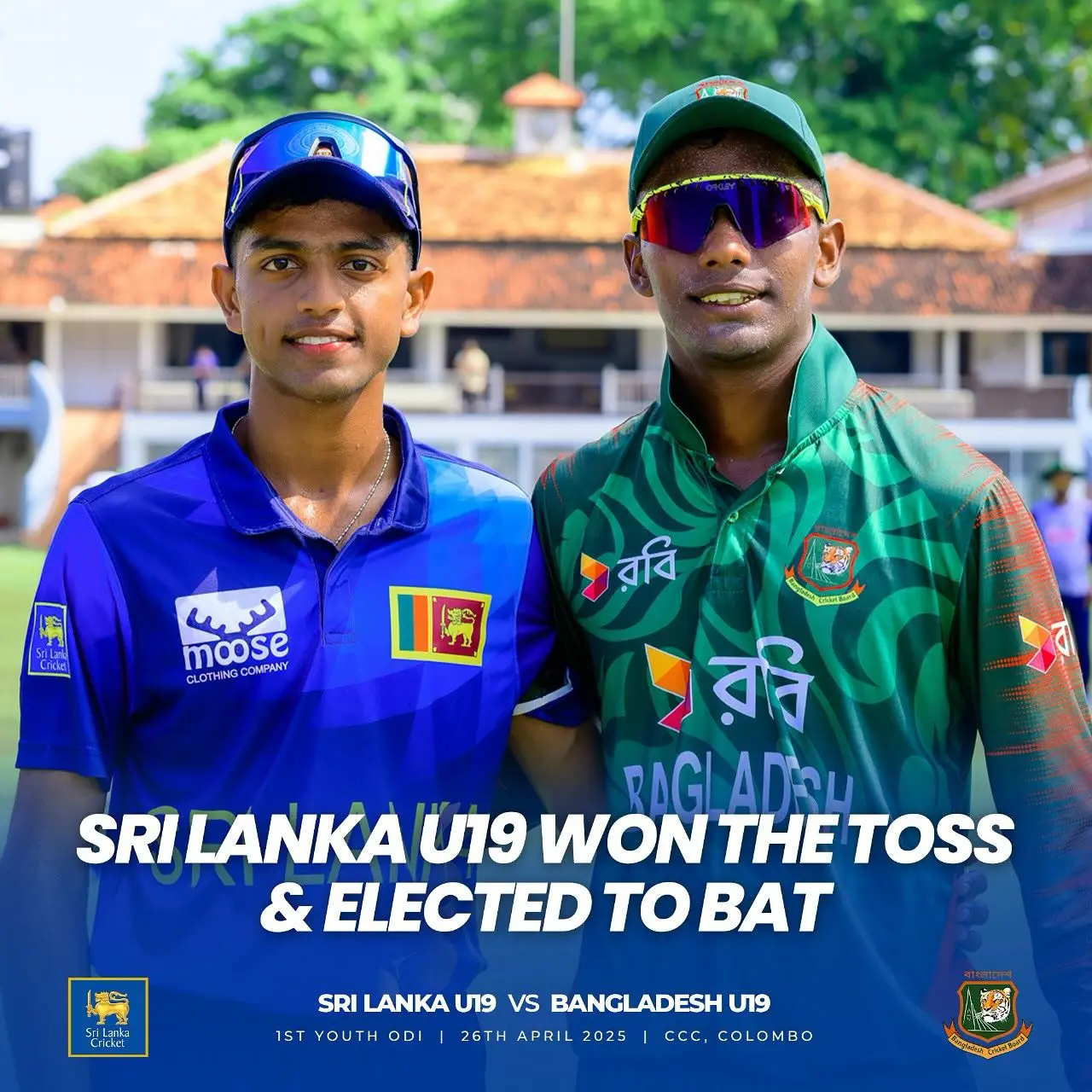 Sri Lanka U19 Wins Toss Against Bangladesh, Opts To Bat First In Youth Series Young Lions take first initiative as crucial youth cricket series begins with strategic choice