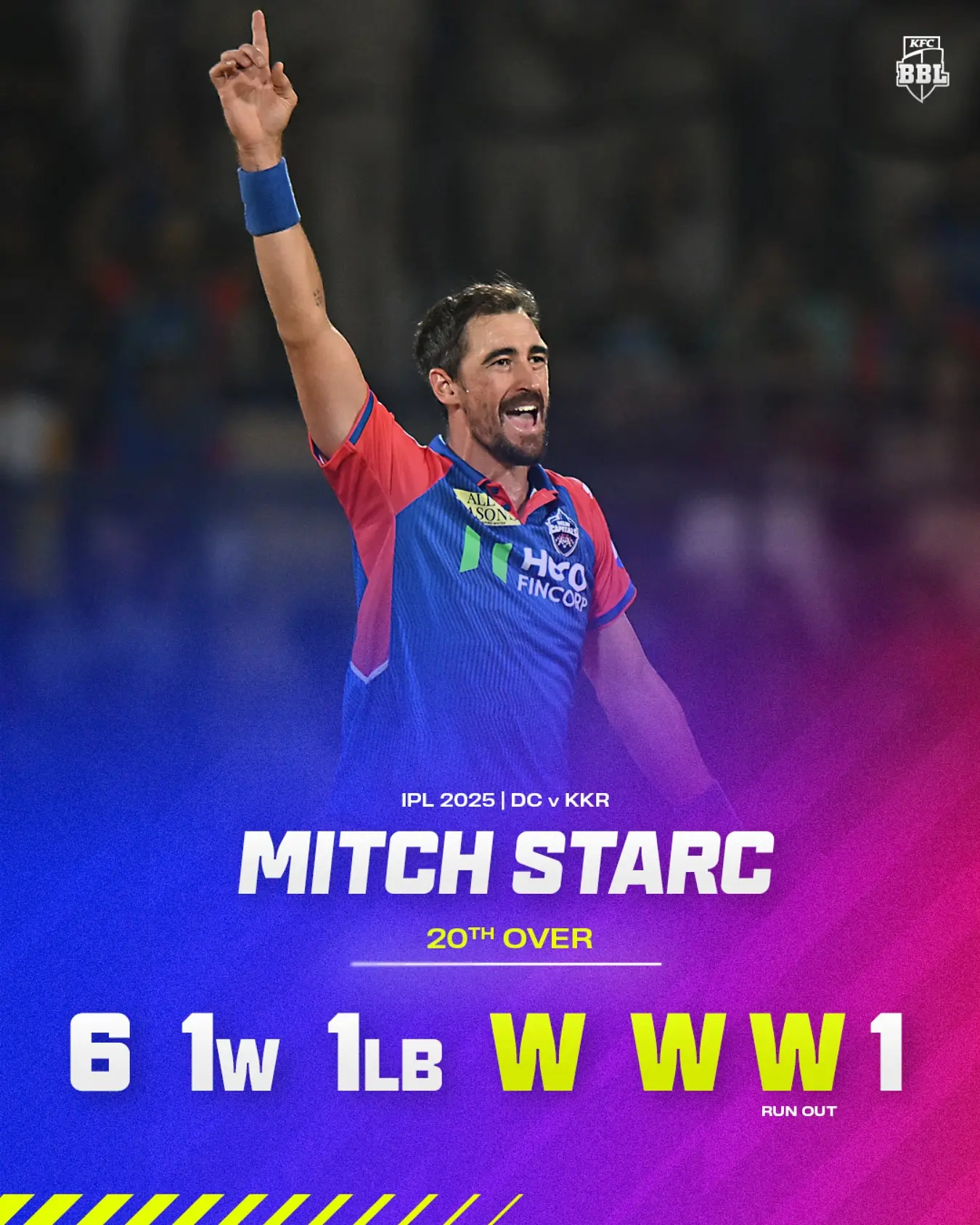 Starc’s Clutch Bowling Seals Team Hat-Trick For Delhi Mitch Starc's superb death-over bowling boosts Delhi to a hat-trick win in TATAIPL 2025.