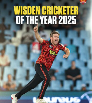 English star becomes one of five players to receive cricket's prestigious annual accolade