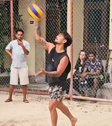 Sunrisers Hyderabad Team Retreat: Beach Volleyball in Action