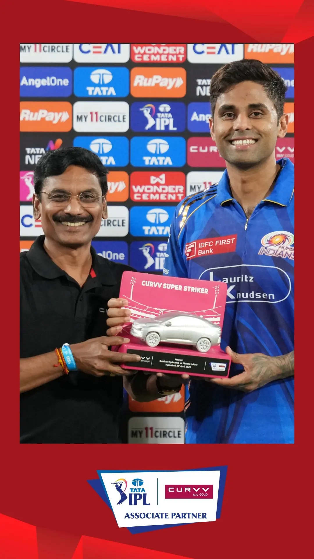 A  40* off 19 balls guides Mumbai Indians to fourth consecutive victory