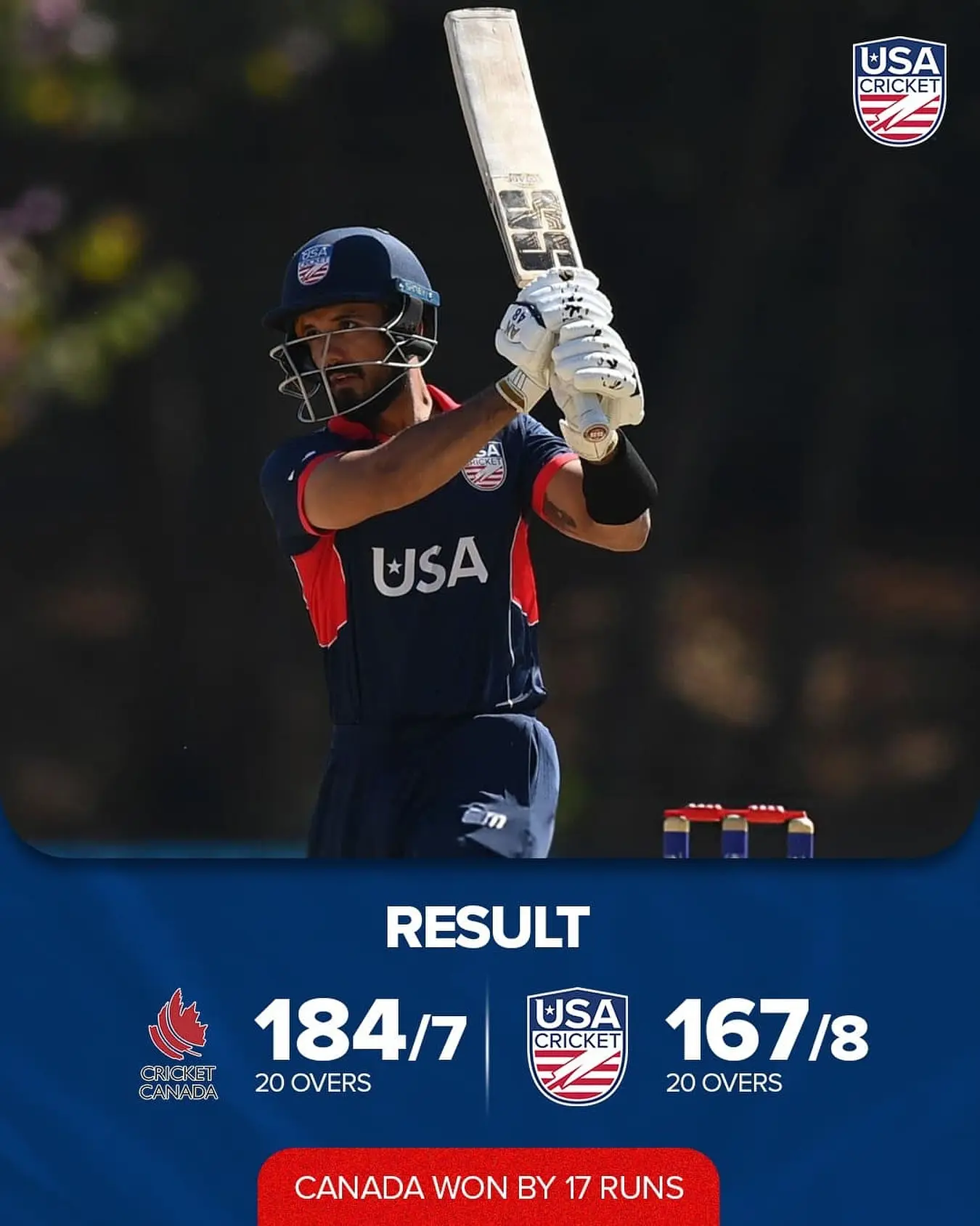 USA Cricket concedes defeat in Cayman Islands showdown after challenging run chase against Canada
