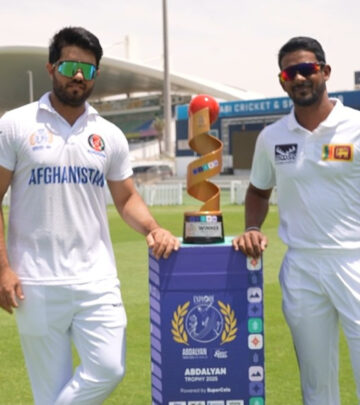 Glimpses from the live trophy unveiling set stage for a historic four-day cricket showdown