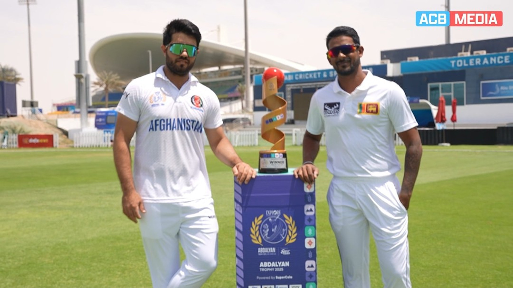 Trophy Unveiling Ahead of Afghan Abdalyan vs Sri Lanka A Match Glimpses from the live trophy unveiling set stage for a historic four-day cricket showdown