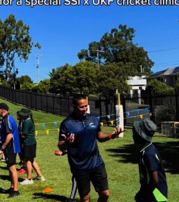Usman Khawaja Inspires Young Cricketers at Logan Clinic