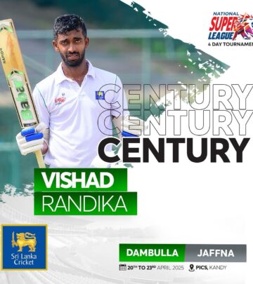 Young batsman makes statement with impressive ton in Sri Lanka's domestic cricket tournament