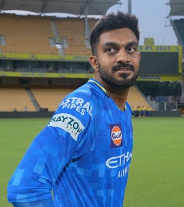 CSK all-rounder gives fans a behind-the-scenes look at training routines.